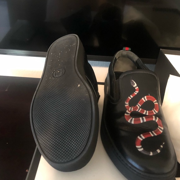 Gucci snakes leather dress shoes US Size 10.5 men - Picture 6 of 7